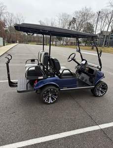 Voiturette de golf électrique 4 roues, 4 places, 48 volts, 5 kW, acier et plastique, certifiée DOT, homologuée pour la route, autonomie 50-70 km - Product Image 3