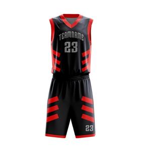 Fabriqué en usine 100% polyester grande taille imprimé sur mesure respirant antibactérien uniformes de basket-ball à séchage rapide sans manches OEM ODM - Product Image 2