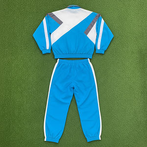 Venta caliente ropa informal bloque de color con paneles de gran tamaño chándal 100% nailon de talla grande ligero chándal de moda para hombres - Product Image 5