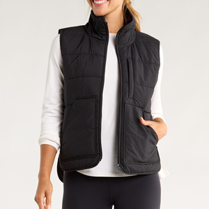 2025 Fashion Men's Sleeveless Down Jacket <b>Padded</b> Vest Black Label Outwear Puffer Vest for Women's - Product Image 2