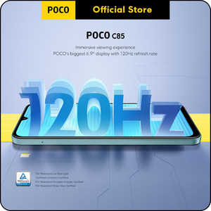 โทรศัพท์แอนดรอยด์ POCO C85 แบตเตอรี่ขนาดใหญ่ 6000mAh ทนทานใช้งานได้นาน มาตรฐานกันฝุ่นและกันน้ำ IP64 รองรับการชาร์จเร็ว 33W - Product Image 3