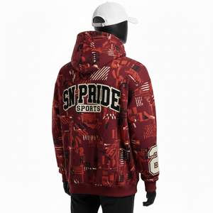 Sudadera con Capucha Personalizable de Invierno para Hombre, de Alta Calidad, con Estampado Digital, Fabricada con Tela de Felpa Ecológica, Venta al Por Mayor - Product Image 3