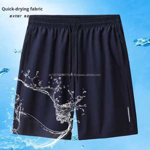 Pantalones Cortos Casuales de Verano para Hombre, de Secado Rápido, de Seda Helada, con Cintura Elástica, de Cinco Puntos, Sueltos, de Pierna Recta, para Playa, Correr y Deportes, Finos - Product Image 3