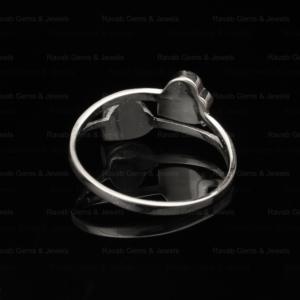 High Quality 925 Sterling Silver 5mm Double Heart Semi Mount Blank Bezel Setting <b>Ring</b> Good Keepsake Breastmilk DIY Jewelry - Product Image 3