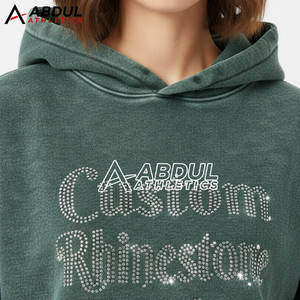 Women Acid Wash <b>Rhinestone</b> <b>Hoodies</b> Crystal Bling Vintage Streetwear Acid Wash <b>Rhinestone</b> <b>Hoodies</b> - Product Image 5