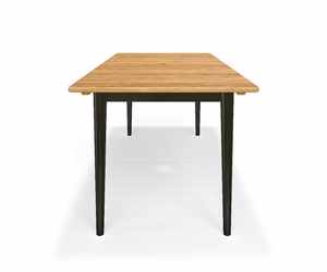 โต๊ะรับประทานอาหารในสวน Jaren ราคาประหยัด ผลิตจากไม้เนื้อแข็งคุณภาพสูง พร้อมการตกแต่งแบบธรรมชาติ สำหรับใช้งานกลางแจ้ง - Product Image 6