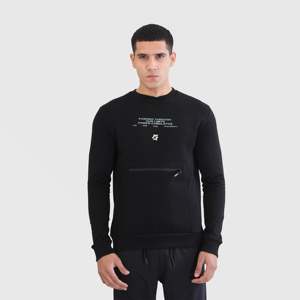 Sudadera Agradable al Tacto 100% Algodón en Color Negro, Tejido de Felpa Francesa, Diseño Serigrafiado y Bordado en 3D - Product Image 1