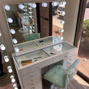 Bàn trang điểm trắng hiệu quả chi phí và tạo nên bàn trang điểm với gương lý tưởng cho kinh doanh bán buôn và thị trường bán lẻ - Product Image 3