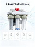 Nuevo Sistema de Filtro de Agua por Ósmosis Inversa Eléctrico de 5 Etapas para Debajo del Fregadero, de Acero Inoxidable, 800 GPD, Autolimpiante, con Doble Filtro, Modelo 2026