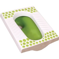 Ensemble de toilettes monobloc en céramique blanc au design moderne, à poser au sol pour salle de bain
