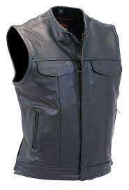 New <b>Men's</b> Plus Size Winter 10-Pocket Buffalo Hide Leather <b>Vest</b> Customizable Vintage <b>Black</b> Leather Waistcoat - Product Image 3