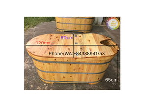 อ่างอาบน้ำไม้รูปทรงสี่เหลี่ยมจากไม้สนและไม้โอ๊คสำหรับห้องน้ำของครอบครัวและอุตสาหกรรมการบริการเวียดนาม - Product Image 4