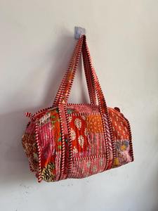 Handmade <b>Red</b> Luxury Weekender Duffle Bag Large Capacity Durable Sport Travel Gym Tote - Product Image 2