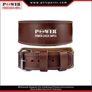 Levantamiento de pesas Cinturón de palanca de cuero Levantamiento de pesas Cinturón de gimnasio Negro OEM - Product Image 2