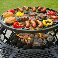BBQ Outdoor Feuerstelle Tisch Metall-Feuerstelle BBQ-Grills Holzöfen für Camping Holzfeuer-Pizzaofen Terrasse Garten