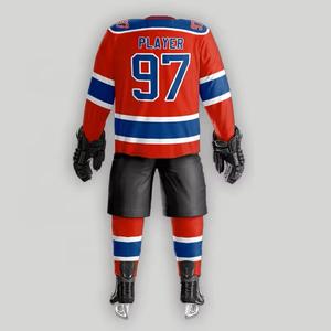 Custom Sublimation Sports Ice Hockey Uniform Oversize Wholesale Ice Hockey Uniforms Including Jersey <b>Socks</b> and Short MS-IHU-01 - Product Image 6