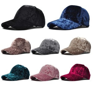 Vente en gros de casquettes en velours avec logo personnalisé Vêtements d'extérieur brodés de haute qualité Chapeaux en velours respirant - Product Image 3