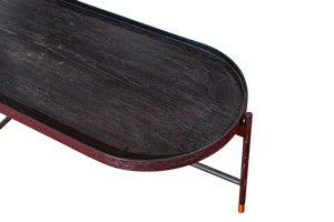 Mesa de centro movible de roble negro minimalista para muebles de sala de estar para el hogar - Product Image 2