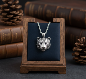 925 argent rhodium lien chaîne collier tenue quotidienne ours Animal pendentif plaqué or minimaliste bouddhisme mode cadeau pour les femmes - Product Image 6