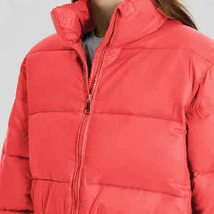 Custom High Quality Women Casual Ladies Short Outwear Clothes Winter With Hood Crop Puffer Jacket for Women - Product Image 4