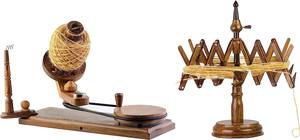 Enrouleur de boule de fil en bois-grand enrouleur de fil artisanal pour le tricot et le crochet-enrouleur de boule naturel robuste à commande manuelle - Product Image 5