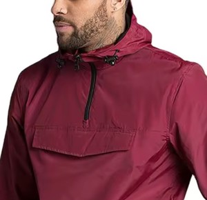 Veste de pluie coupe-vent respirante personnalisée vente en gros Veste de pluie imperméable à fermeture éclair pour hommes - Product Image 4