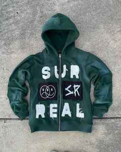 Sweat à capuche personnalisé en coton épais imprimé logo délavé au soleil pour hommes sweats à capuche surdimensionnés à épaules tombantes vintage délavés à l'acide pour hommes - Product Image 2