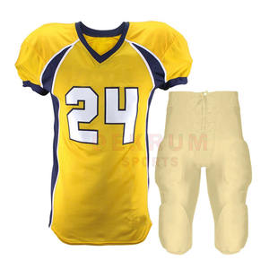 ชุดอเมริกันฟุตบอลโพลีเอสเตอร์ 100% ออกแบบเองได้ ระบายอากาศได้ดี ไซส์ใหญ่ แขนสั้น แห้งเร็ว ผลิตในปากีสถาน - Product Image 1