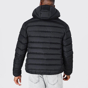 <b>Slim</b> <b>Fit</b> Hooded Puffer <b>Jacket</b> Lightweight <b>Men</b> Quilted Winter Outerwear with Zip Closure & Custom Wholesale Supply - Product Image 6