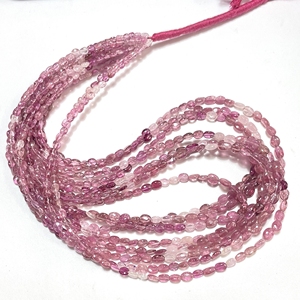 AAA Quality <b>Pink</b> Tourmaline Smooth Nugget Shape Center <b>Drilled</b> Beads Natural Gemstone 3x4-4x5MM 14 Inch Long Strand Wholesale - Product Image 3