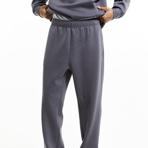 Custom logo Design Flare Sweat Pants <b>Women</b> Raw Hems <b>Leg</b> Screen Graffiti Print Fleece Streetwear <b>Jogger</b> Flare - Product Image 2