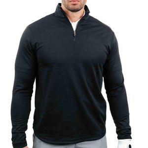 Venta al por mayor de alta calidad impresa Golf Quarter Zip Pullover logotipo bordado personalizado de punto elástico 1/4 Quarter Zip Pullover 2025 - Product Image 2