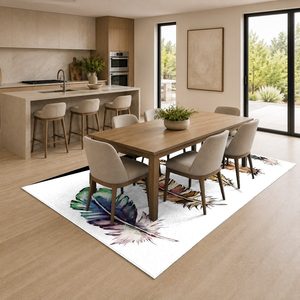 RUGS DEPOT LXDP-1047 Wholesale Terracotta Gold Designer Pattern Digital Printed Machine Washable Chenille Area Rug Non <b>Slip</b> - Product Image 4