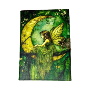 สมุดบันทึกหนังแท้ทำมือสไตล์คลาสสิกสำหรับแม่มด  แบบเติมได้  ปกแข็ง  สำหรับบันทึกเวทมนตร์  แบบวิคคา  แบบกอธิค  แบบแม่มด - Product Image 1