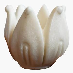 Trendy Marble <b>Candle</b> Holder Elegant Table Centerpiece Stylish Decorative Accent Romantic And Festive Home Display - Product Image 2