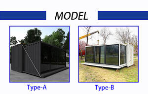 Maison conteneur à structure en acier avec armoires <span class=keywords><strong>de</strong></span> cuisine en acier noir, isolation EPS, logement en conteneur maritime modifié - Product Image 3