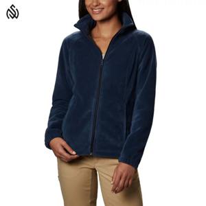 Chaqueta de lana Sherpa ligera y cálida con cremallera de invierno, chaquetas de Sherpa transpirables con hombros caídos y logotipo personalizado para mujer - Product Image 1