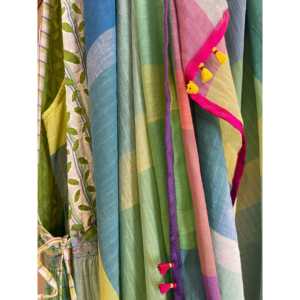 Bufanda de Cachemira JODHPUR 163, Estilo Vintage, Azul Marino a Cuadros, Larga, para Invierno, con Estampado Jacquard y Logotipo Personalizado - Product Image 2