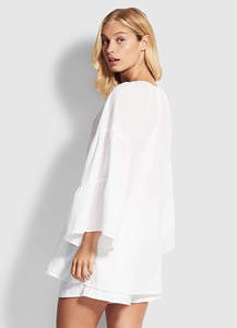 Mùa hè cotton bãi biển mặc Bìa up kaftan Ấn Độ bãi biển Ăn mặc - Product Image 3