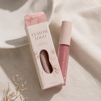 Boîte d'emballage personnalisée pour gloss à lèvres holographique, carton recyclable pour rouge à lèvres, baume à lèvres, cosmétiques, impression de marque privée