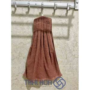 Chiffon de nettoyage en coton éponge 33x76cm tissu épais à séchage rapide doux avec boucle de suspension tricoté cuisine salle de bain utilisation - Product Image 4