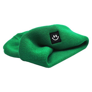 Gorro de alta calidad para gorros de calentamiento duraderos de Color verde Unisex para adultos con logotipo de diseño personalizado - Product Image 6