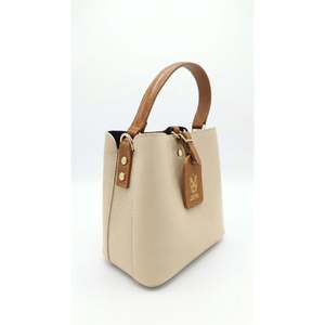 Structured Handbag in Genuine Dollaro Leather - Made in <b>Italy</b> - Art. 26083 - Product Image 3