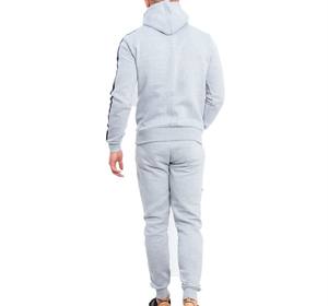 Nouveau design survêtement à capuche personnalisé 100% polyester vêtements de jogging survêtement survêtements à rayures noires pour hommes - Product Image 6