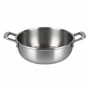 22cm Stainless Steel Saucepan DUNE 305-Modern Design for Induction <b>Electric</b> & Ceramic Stoves - Product Image 2