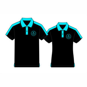 Gran oferta de algodón 100% para hombre, camiseta Polo personalizada de buena calidad, Color sólido, estilo informal, patrón, 180g, tela, peso frontal - Product Image 6