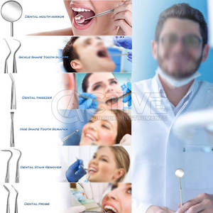 Kit de cuidado bucal Dental de grado profesional para higienistas Kit de cuidado bucal Dental con múltiples herramientas de acero inoxidable - Product Image 6