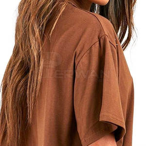 2025 nuevo diseño de gran tamaño para mujer, camisetas de gran tamaño con cuello redondo, camisetas de gran tamaño para mujer - Product Image 5