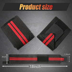 สายรัดข้อมือนีโอพรีนคุณภาพสูงสำหรับยกน้ำหนักของผู้ชาย - Product Image 2