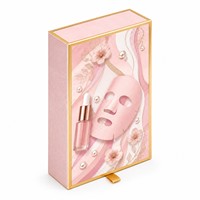 Boîte en carton rose doré pour cosmétiques, emballage cadeau pour sérum, crème, masque facial